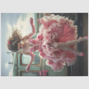 Papel De Seda Desnudar a la dama de San Valentín bailando un cam