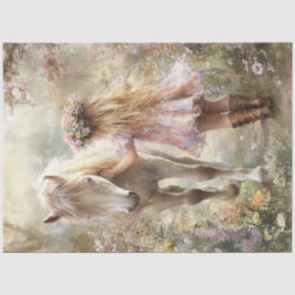 Papel De Seda Desnudar a la lirio mágica su luna de caballo en e