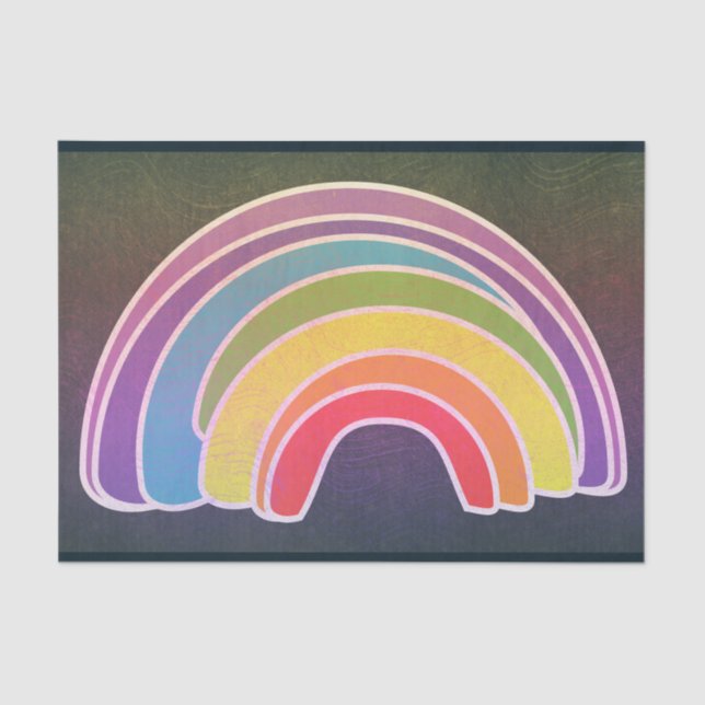 Papel De Seda Desnudar el arcoiris oscuro (Anverso)