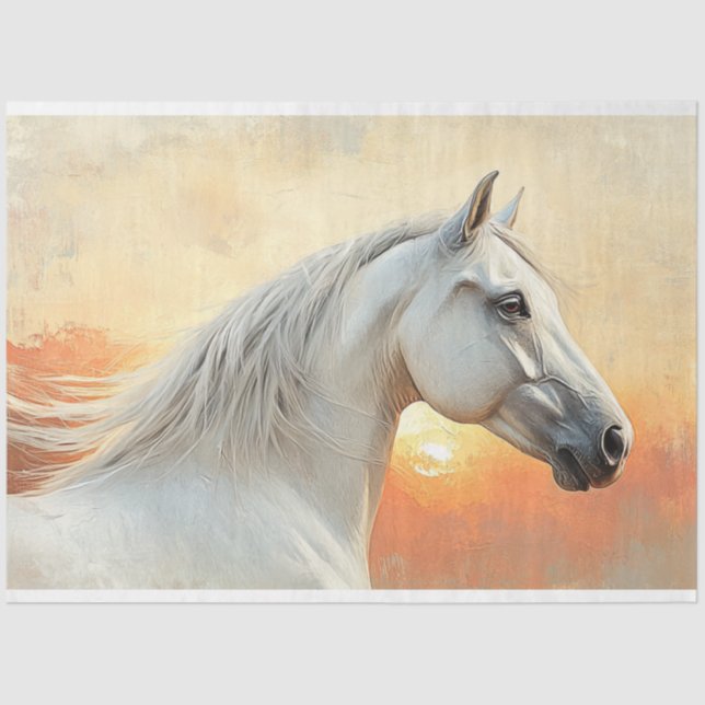 Papel De Seda Desnudar el arte digital contemporáneo del caballo (Anverso)