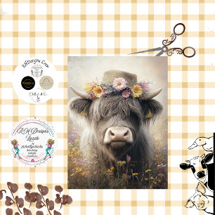 Papel De Seda Desnudar el caprichoso Gorra de vaca de las tierra
