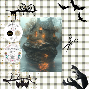 Papel De Seda Desnudar el Castillo de Drácula en el agua