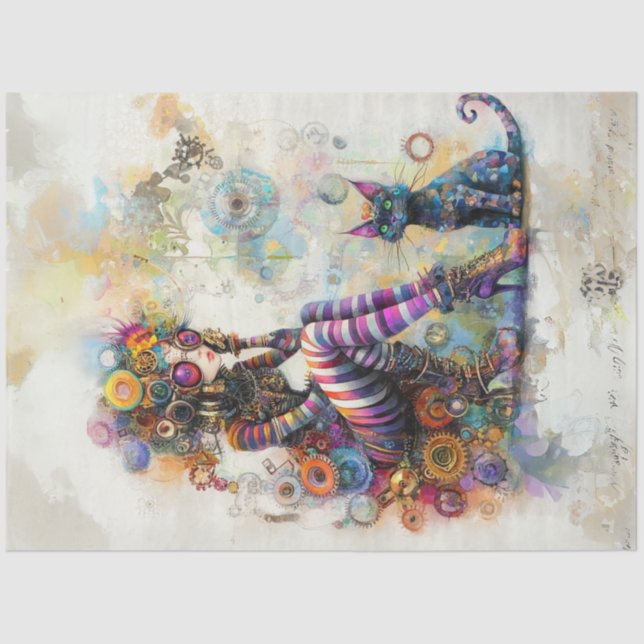 Papel De Seda Desnudar el Futurista Boho de la era victoriana (Anverso)