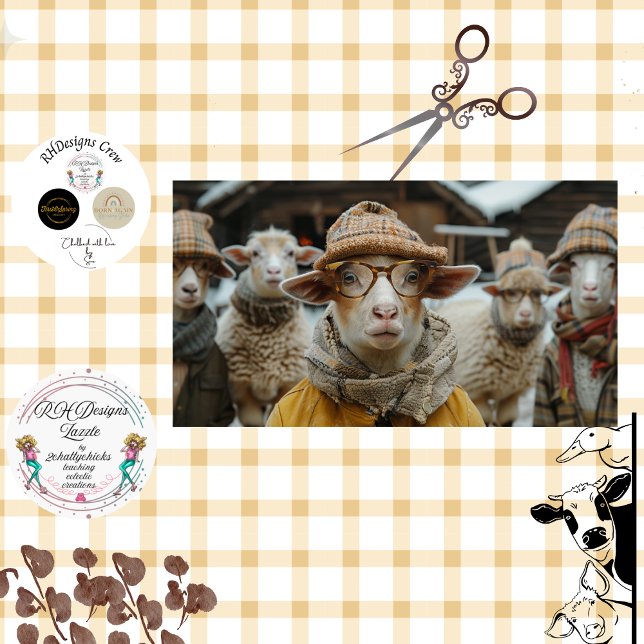 Papel De Seda Desnudar la ropa de invierno de oveja caprichosa y (Subido por el creador)