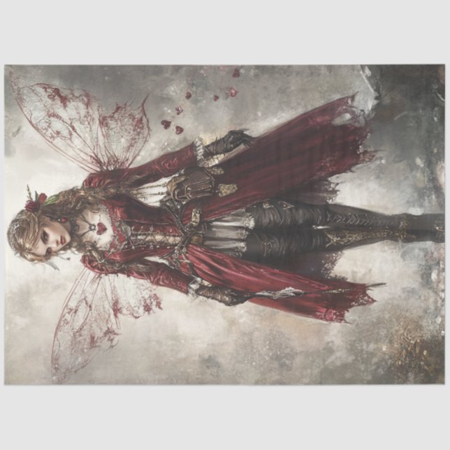 Papel De Seda Desnudar las hadas victorianas intrincadas alas de (Anverso)