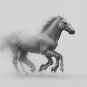 Papel De Seda Desnudar los caballos salvajes que corren el encan