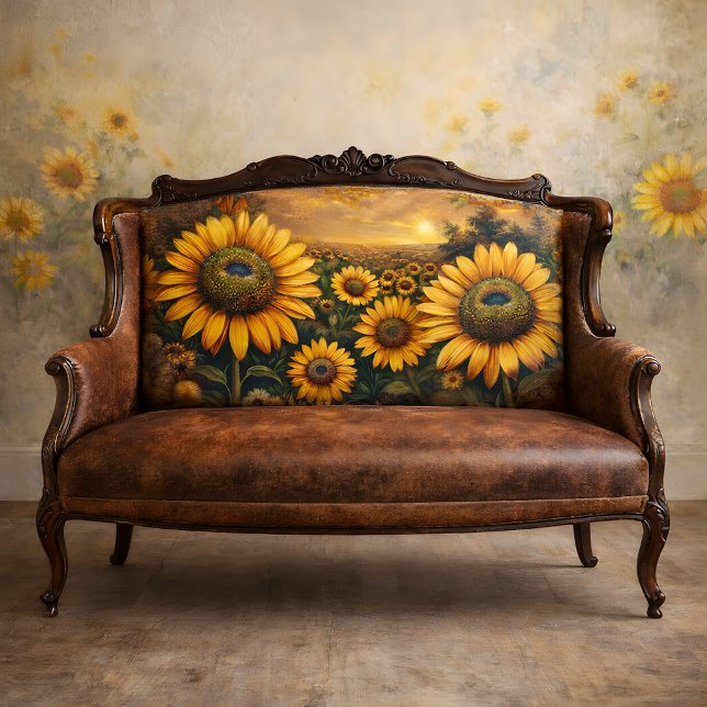 Papel De Seda Desnudo de campos de girasol (Sunflower Fields Decoupage Tissue Paper Mockup)