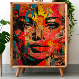 Papel De Seda Desnudo de la mujer del sulfuro retro