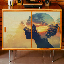 Papel De Seda Desnudo de la mujer forestal