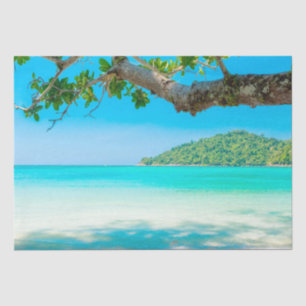 Papel De Seda Desnudo de la playa tropical