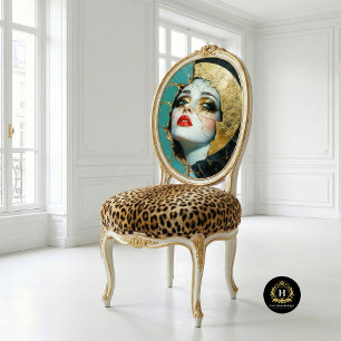 Papel De Seda Desnudo de la Reina del Oro Destrozado