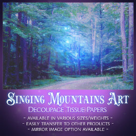 Papel De Seda Desnudo de luciérnagas aluviales en el bosque azul