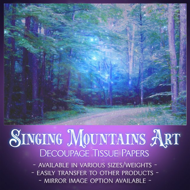 Papel De Seda Desnudo de luciérnagas aluviales en el bosque azul (Subido por el creador)