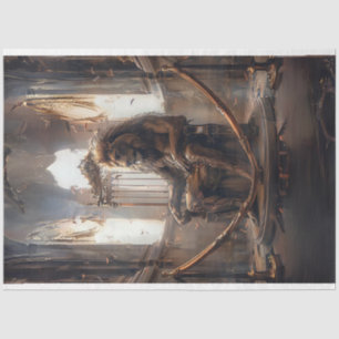 Papel De Seda Desnudo del trono del emperador Metalizado surreal