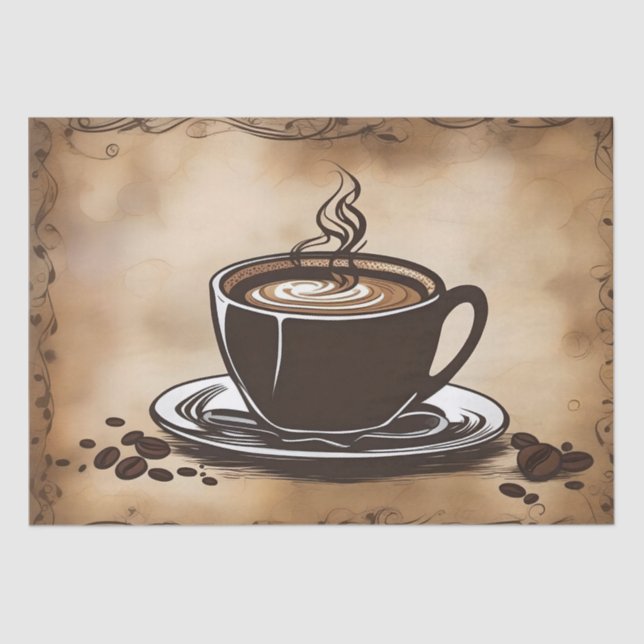 Papel De Seda Desnudos de Café Latte / (Anverso)