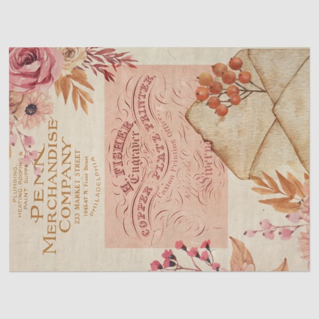 Papel De Seda Desnudos de rosa y de rosa y de rosa (Anverso)