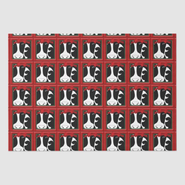 Papel De Seda Desnudos de vacas navidades 15x20 (Anverso)