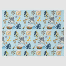 Papel De Seda Despedida de Soltero Náutica