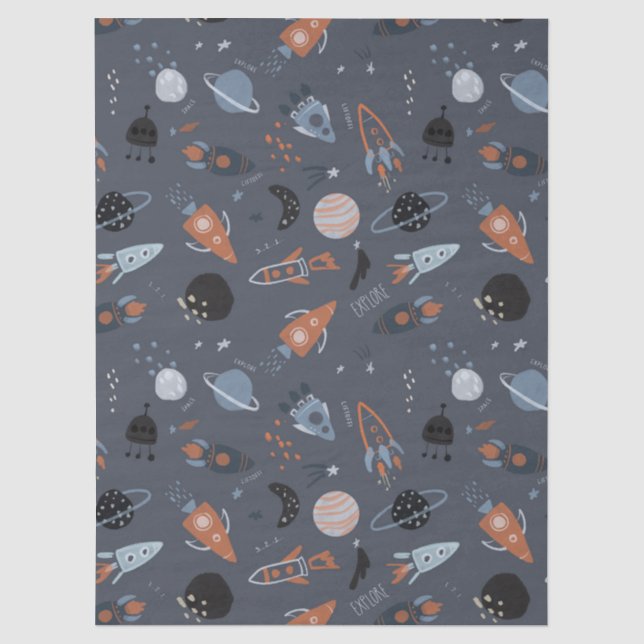 Papel De Seda despegue del espacio exterior (Anverso)