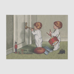 Papel De Seda Despierta a sus Navidades ilustracion infantil lin