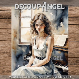 Papel De Seda Después de la última nota - Decoupage -