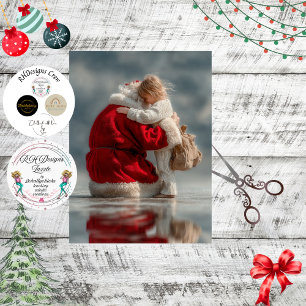 Papel De Seda Desvincular a los Navidades mágicos de Santa Abraz