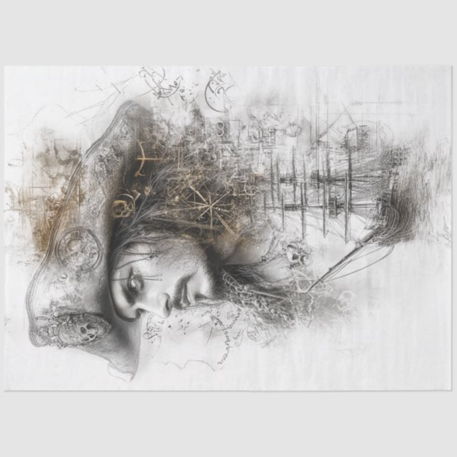 Papel De Seda Desvincular el arte pirata Ilustracion (Anverso)