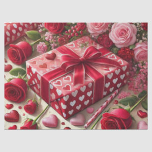 Papel De Seda Desvincular el periódico de San Valentín de regalo