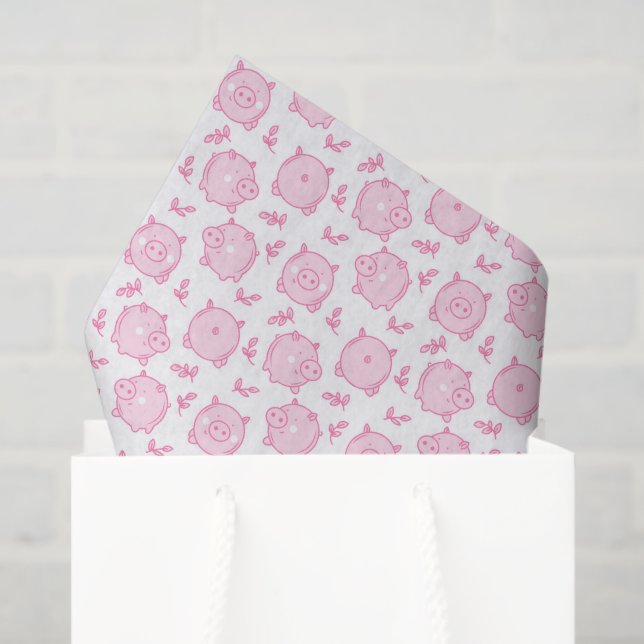 Papel De Seda Desvincular la fiesta de cumpleaños de los cerdos  (Bolsa de regalo)