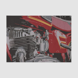 Papel De Seda Detalle de motocicleta roja