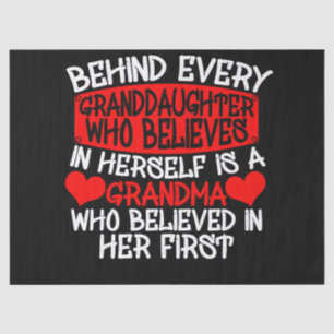 Papel De Seda Detrás De Cada Nieta Que Cree En Sí Misma