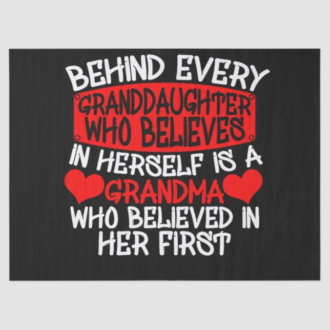 Papel De Seda Detrás De Cada Nieta Que Cree En Sí Misma (Anverso)