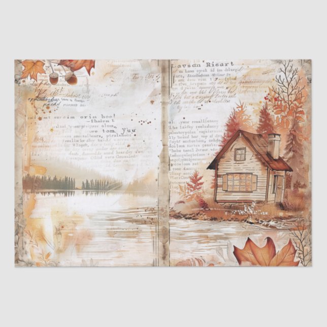 Papel De Seda Día de Acción de Gracias (Anverso)