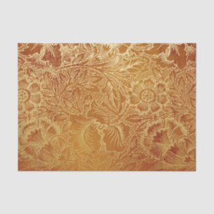 Papel De Seda Día de Acción de Gracias Relieve metalizado dorado
