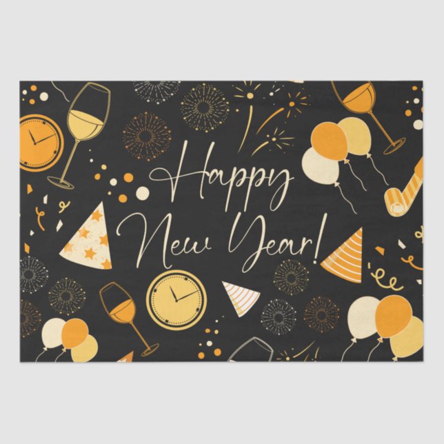 Papel De Seda Día de Año Nuevo (Anverso)