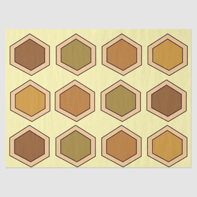 Papel De Seda Día de cumpleaños de Honeycomb colorido (Anverso)