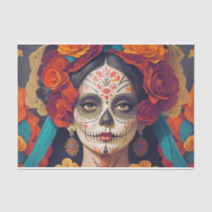Papel De Seda Día De La Catrina De Los Muertos 1 Desnudo