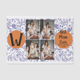 Papel De Seda Día de la Madre personalizado, regalo de flores de