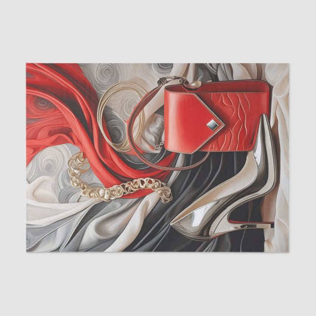 Papel De Seda Día de la Señora Jefe o noche, mujer moderna (Anverso)