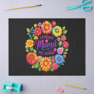 Papel De Seda Día de las Madres La Mejor Mama Del Mundo