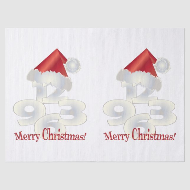Papel De Seda Día de los navidades (Anverso)