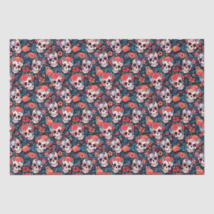 Papel De Seda 💀 Día de Muertos, cráneos de azúcar