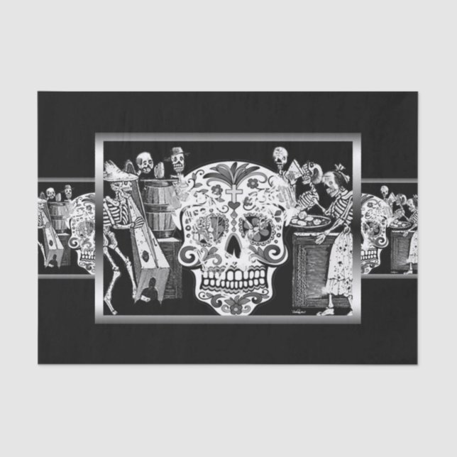 Papel De Seda Día de Muertos/Día de los Muertos (Anverso)