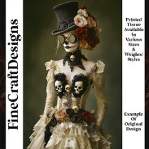 Día de Muertos Steampunk Mujer R9 Decoupage