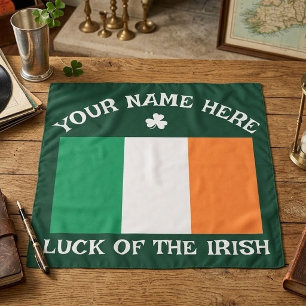 Papel De Seda Día de San Patricio Bandera de Irlanda Nombre Pers