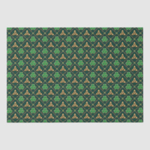 Papel De Seda Día de San Patricio geométrico Triskele celta Sham