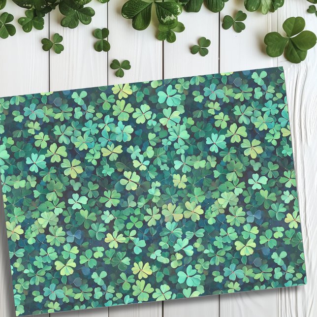 Papel De Seda Día de San Patricio Shamrock Green Clover (Subido por el creador)