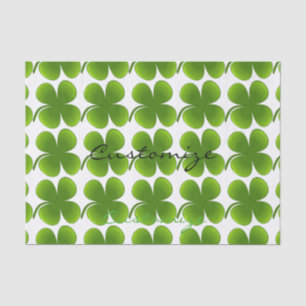 Papel De Seda Día de San Patricio Shamrock Thunder_Cove