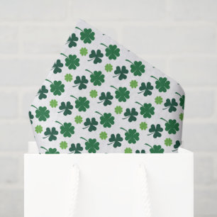 Papel De Seda Día de San Patricio trébol de cuatro hojas
