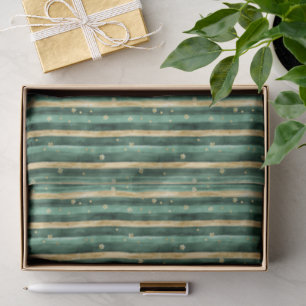 Papel De Seda Día de San Patricio Trébol de Oro Verde